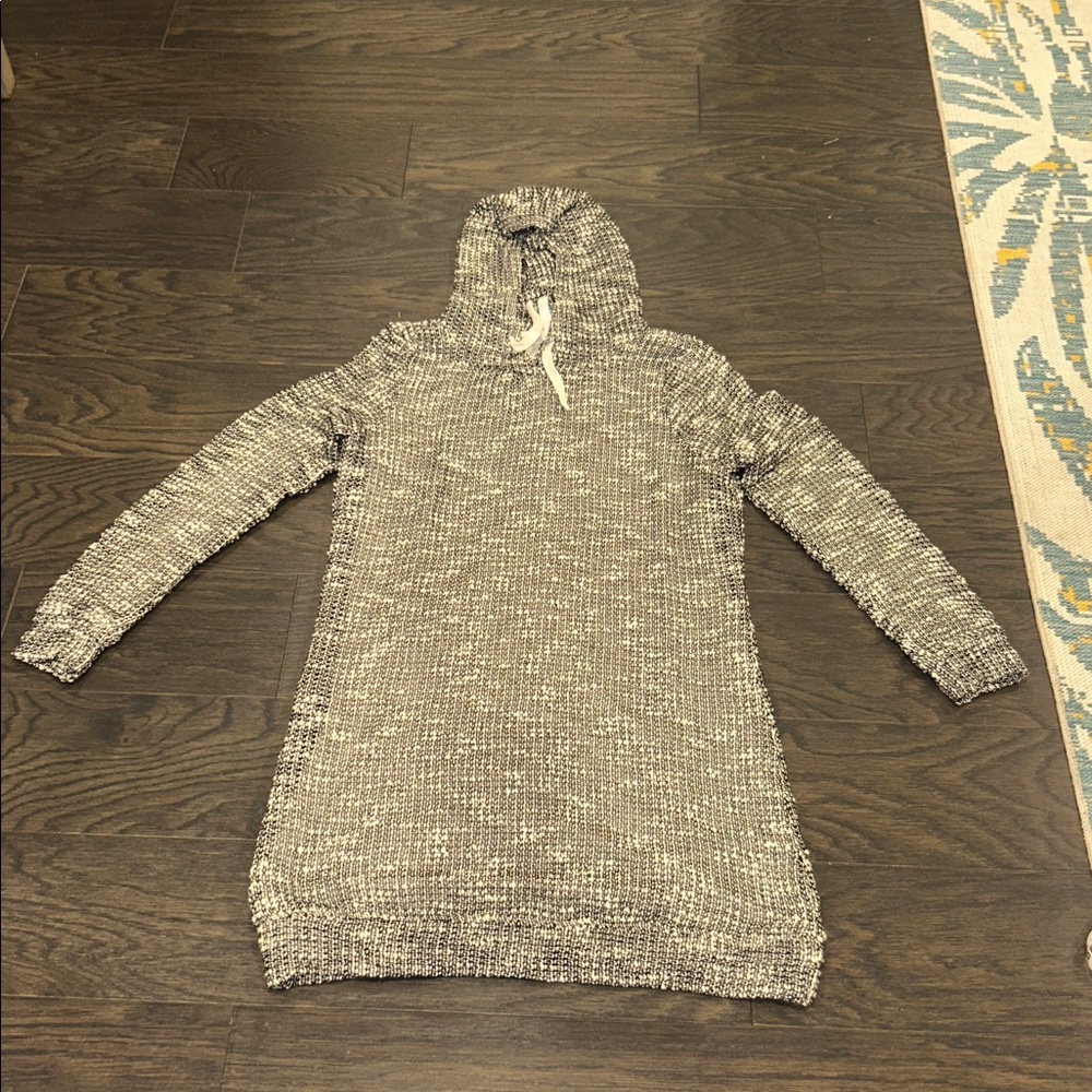 Fabletics Black and White Knit Hoodie